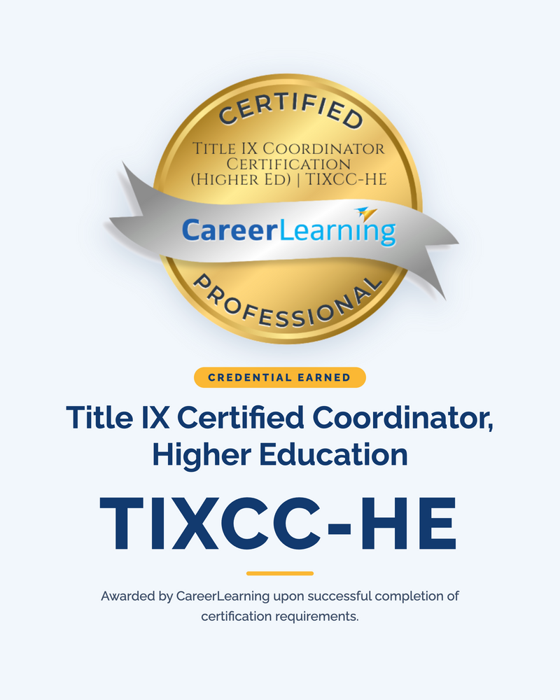 Course Certificate Example