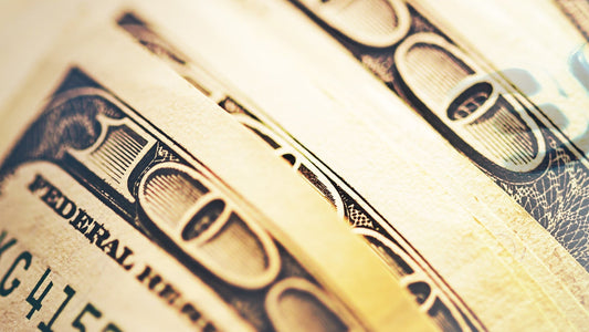 Close-up of a U.S. dollar bills